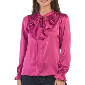 SECRET MISSION Sara Blouse Size XS NWT FUSHIA